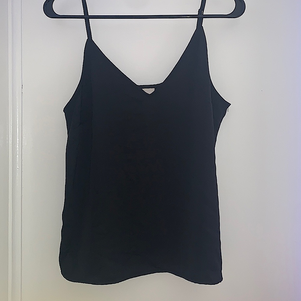 a new day tank top, size small, black.